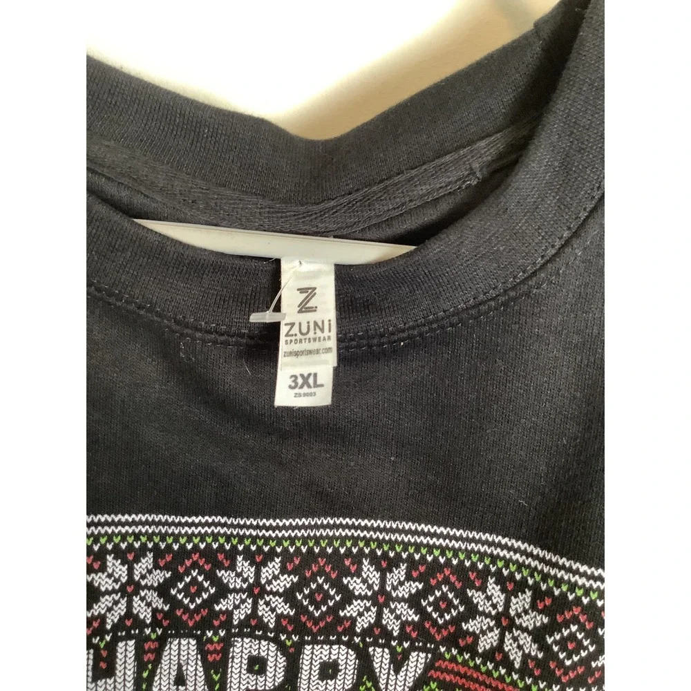 Disney Mickey Mouse‎ Friends Happy Holidays Black Sweatshirt Mens 3XL